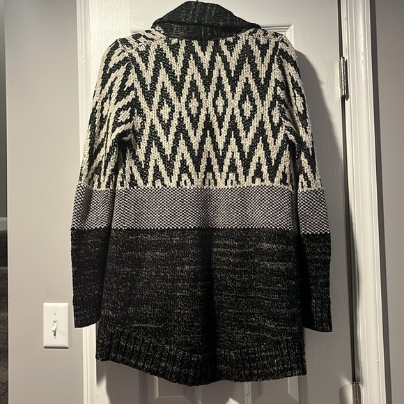 Lucky Brand Stargazer Wool Blend Knit Open Front Cardigan Size large - Picture 12 of 12